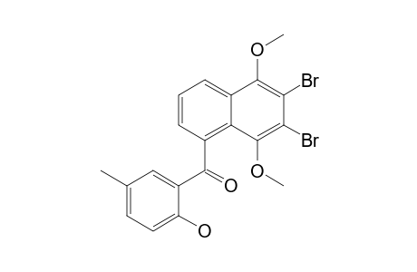 (2'-Hydroxy-5'-methylphenyl) (5,8-dimethoxy-6,7-dibromonaphthyl) ketone