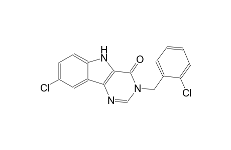 4H-pyrimido[5,4-b]indol-4-one, 8-chloro-3-[(2-chlorophenyl)methyl]-3,5-dihydro-