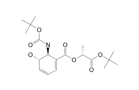 TERT.-BUTYL-(2'S,5S,6S)-(+)-2'-[6-TERT.-BUTOXYCARBONYLAMINO-5-HYDROXYCYCLOHEXA-1,3-DIENE-1-CARBONYLOXY]-PROPIONATE