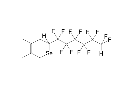 3,6-DIHYDRO-2-DODECAFLUOROHEXYL-4,5-DIMETHYLSELENAIN