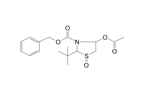 Benzyl 4-(acetyloxy)-2-tert-butyl-1,3-thiazolidine-3-carboxylate 1-oxide