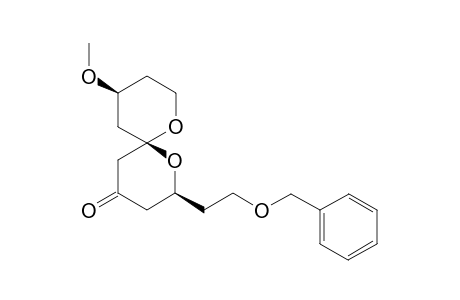 (2S,6R,10S)-2-(2-(Benzyloxy)ethyl)-10-methoxy-1,7-dioxaspiro[5.5]undecan-4-one