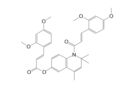 1-[(2E)-3-(2,4-dimethoxyphenyl)-2-propenoyl]-2,2,4-trimethyl-1,2-dihydro-6-quinolinyl (2E)-3-(2,4-dimethoxyphenyl)-2-propenoate
