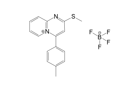 2-Methylthio-4-(4-methylphenyl)pyrido[1,2-a]pyrimidin-5-ium tetrafluoroborate