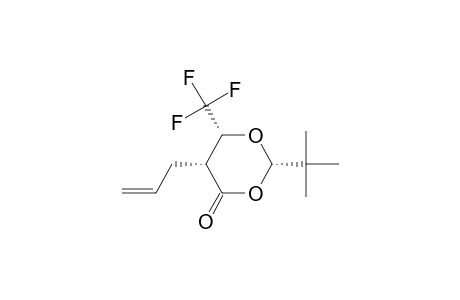2S,5R,6R-2-(t-Butyl)-6-(trifluoromethyl)-5-allyl-2H,4H-1,3-dioxan-4-one