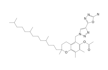6-ACETOXY-5-[[4-(2-AMINO-1,3,4-OXADIAZOL-5-YL)-1,2,3-TRIAZOL-1-YL]-METHYL]-2,7,8-TRIMETHYL-2-(4,8,12-TRIMETHYLTRIDECYL)-CHROMAN