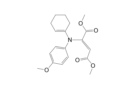trans-N-(cyclohexen-1-yl)-N-(1,2-dimethoxycarbonylvinyl)-p-anisidine