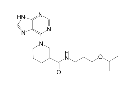 3-piperidinecarboxamide, N-[3-(1-methylethoxy)propyl]-1-(9H-purin-6-yl)-
