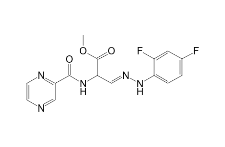 Methyl 3-(2,4-difluorophenylhydrazono)-2-(2-pyrazinylcarbonylamino)propanoate