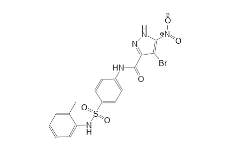 4-bromo-5-nitro-N-[4-(2-toluidinosulfonyl)phenyl]-1H-pyrazole-3-carboxamide