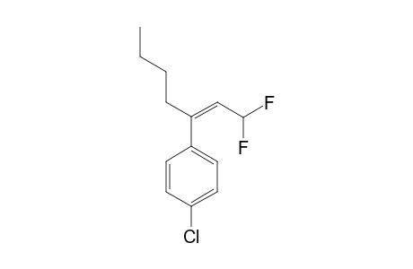 (Z)-3-(4-CHLOROPHENYL)-1,1-DIFLUORO-2-HEPTENE