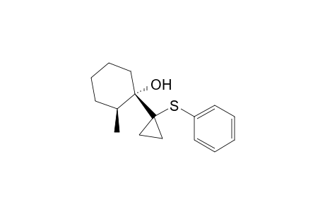 Cyclohexanol, 2-methyl-1-[1-(phenylthio)cyclopropyl]-, cis-