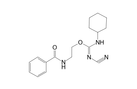 N-[2-[(N-Cyanoimino)(cyclohexylamino)methoxy]ethyl]benzamide
