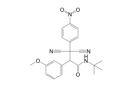 N-(t-Butyl)-2-(3'-methoxyphenyl)-3,3-dicyano-3-(p-nitrophenyl)-propanamide