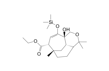 ethyl (1S,8R,11R,13S)-8-hydroxy-1,5,5-trimethyl-9-[(trimethylsilyl)oxy]-6-oxatricyclo[6.3.2.0(4,13)]tridec-9-ene-11-carboxylate