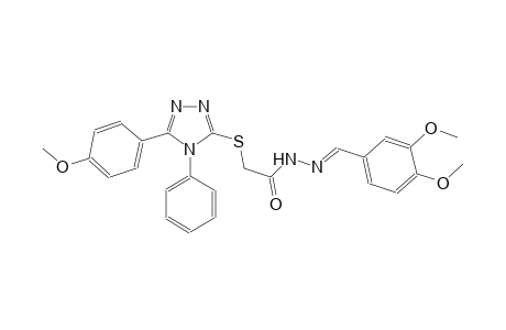 acetic acid, [[5-(4-methoxyphenyl)-4-phenyl-4H-1,2,4-triazol-3-yl]thio]-, 2-[(E)-(3,4-dimethoxyphenyl)methylidene]hydrazide