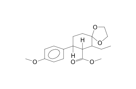 1,4-DIOXASPIRO[4.5]DECANE-7-CARBOXYLIC ACID, 6-ETHYL-(4-METHOXYPHENYL)- METHYL ESTER,