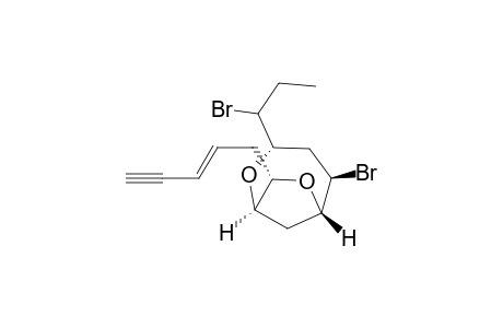 2,7-Dioxabicyclo[4.2.1]nonane, 5-bromo-3-(1-bromopropyl)-8-(2-penten-4-ynyl)-, [1R-[1.alpha.,3.alpha.(S*),5.alpha.,6.alpha.,8.beta.(E)]]-
