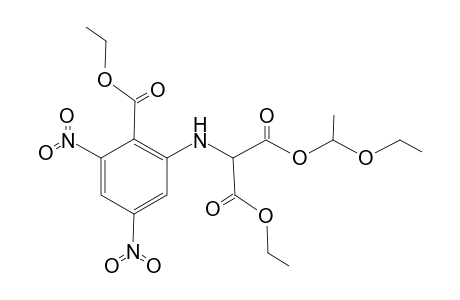 Ethyl 2-[N-(ethoxy)(diethoxycarbonyl)methylamino]-4,6-dinitrobenzoate