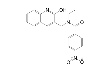 N-ethyl-N-[(2-hydroxy-3-quinolinyl)methyl]-4-nitrobenzamide
