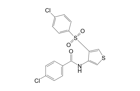 p-chloro-N-{4-[(p-chlorophenyl)sulfonyl]-3-thienyl}benzamide