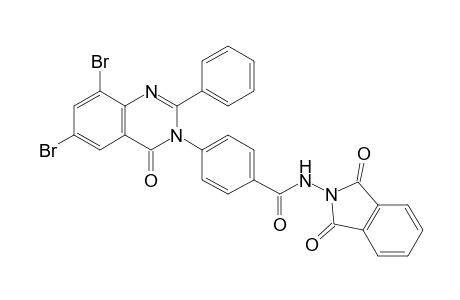 4-(2-Phenyl-6,8-dibromo-4-oxo-(4H)quinazolin-3-yl)-N-(1,3-dioxoisoindolin-2-yl)benzamide