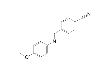 4-(((4-Methoxyphenyl)imino)methyl)benzonitrile