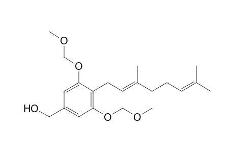 [4-[(2E)-3,7-dimethylocta-2,6-dienyl]-3,5-bis(methoxymethoxy)phenyl]methanol