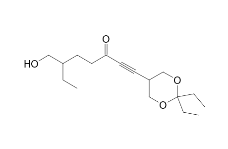 1-(2,2-diethyl-1,3-dioxan-5-yl)-6-(hydroxymethyl)-1-octyn-3-one