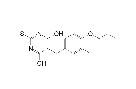 5-(3-methyl-4-propoxybenzyl)-2-(methylsulfanyl)-4,6-pyrimidinediol