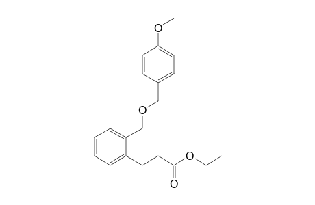 Ethyl 3-[2-(p-methoxybenzyloxymethyl)phenyl]propanoate