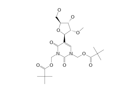 2'-O-METHYL-N-1,N-3-BIS-(PIVALOYLOXYMETHYL)-PSEUDOURIDINE