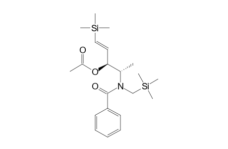 (3R,4S)-1-(Trimethylsilyl)-3-acetoxy-4-[(N-benzoyl-N-[(trimethylsilyl)methyl]amino]-1(E)-pentene