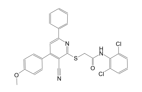 acetamide, 2-[[3-cyano-4-(4-methoxyphenyl)-6-phenyl-2-pyridinyl]thio]-N-(2,6-dichlorophenyl)-
