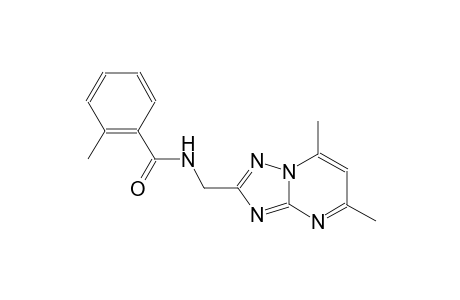 benzamide, N-[(5,7-dimethyl[1,2,4]triazolo[1,5-a]pyrimidin-2-yl)methyl]-2-methyl-