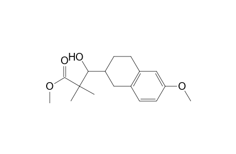 2-Naphthalenepropanoic acid, 1,2,3,4-tetrahydro-.beta.-hydroxy-6-methoxy-.alpha.,.alpha.-dimethyl-, methyl ester