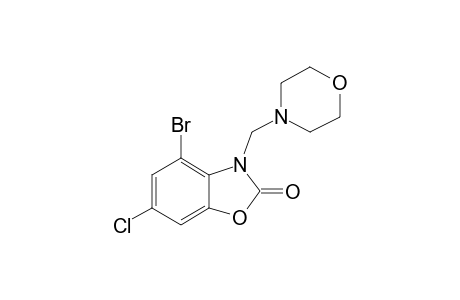 4-Bromo-6-chloro-3-(4-morpholinylmethyl)-1,3-benzoxazol-2(3H)-one