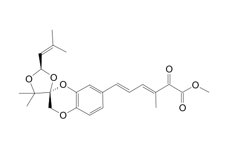 7-[4-(Methoxy-1,2-dioxoethyl)penta-1,3-dienyl]-5',5'-dimethyl-2'-(2-methylprop-1-enyl)-spiro[[1,4]benzodioxane-2,4'-[1',3']-dioxolane]
