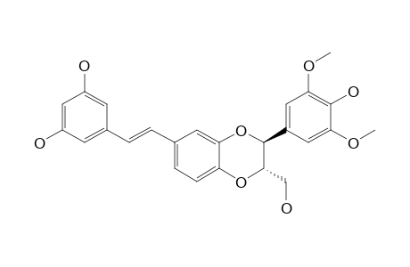 AIPHANOL;5-[2-[3-(HYDROXY-3,5-DIMETHOXYPHENYL)-2-HYDROXYMETHYL-2,3-DIHYDROBENZO-[1,4]-DIOXIN-6-YL]-VINYL]-BENZENE-1,3-DIOL