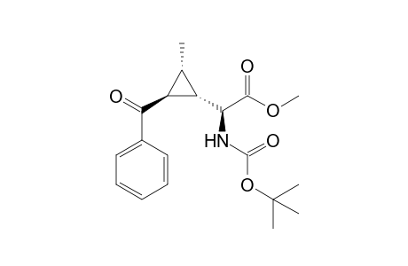 (+-)-(S)-Methyl 2-{(1S,2S,3R)-2-benzoyl-3-methylcycloprpopyl}-2-(tert-butoxycarbonylamino)ethanoate