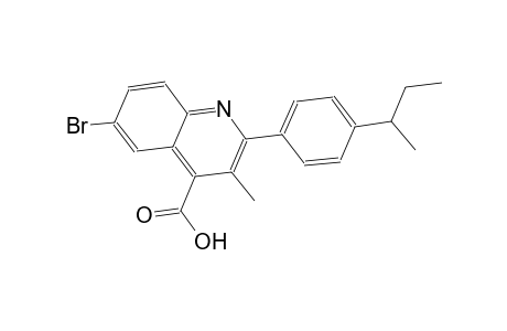 6-bromo-2-(4-sec-butylphenyl)-3-methyl-4-quinolinecarboxylic acid