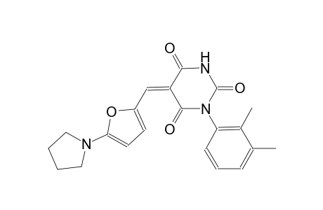 (5Z)-1-(2,3-dimethylphenyl)-5-{[5-(1-pyrrolidinyl)-2-furyl]methylene}-2,4,6(1H,3H,5H)-pyrimidinetrione