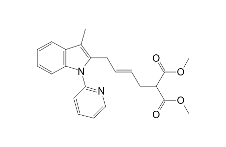 (E)-Dimethyl 2-{4-[3-methyl-1-(pyridin-2-yl)-1H-indol-2-yl]but-2-en-1-yl}malonate