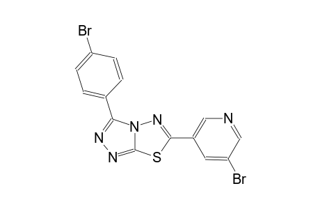 [1,2,4]triazolo[3,4-b][1,3,4]thiadiazole, 3-(4-bromophenyl)-6-(5-bromo-3-pyridinyl)-