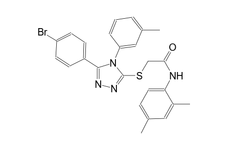 2-{[5-(4-bromophenyl)-4-(3-methylphenyl)-4H-1,2,4-triazol-3-yl]sulfanyl}-N-(2,4-dimethylphenyl)acetamide