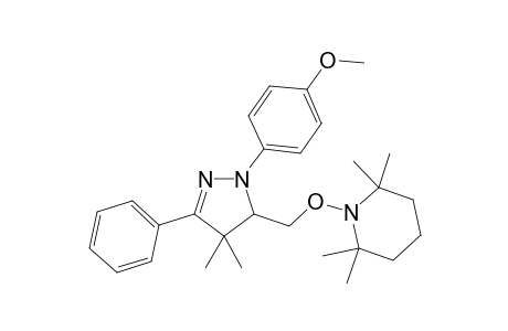 1-((1-(4-Methoxyphenyl)-4,4-dimethyl-3-phenyl-4,5-dihydro-1H-pyrazol-5-yl)methoxy)-2,2,6,6-tetramethylpiperidine
