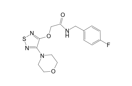 Acetamide, N-[(4-fluorophenyl)methyl]-2-[[4-(4-morpholinyl)-1,2,5-thiadiazol-3-yl]oxy]-