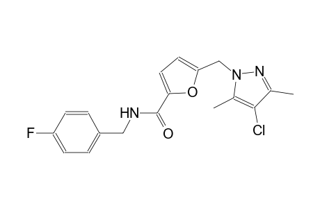 5-[(4-chloro-3,5-dimethyl-1H-pyrazol-1-yl)methyl]-N-(4-fluorobenzyl)-2-furamide