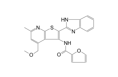 N-[2-(1H-benzimidazol-2-yl)-4-(methoxymethyl)-6-methylthieno[2,3-b]pyridin-3-yl]-2-furamide