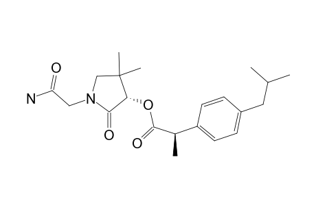 (S,R)-1-CARBAMOYLMETHYL-4,4-DIMETHYL-2-OXOPYRROLIDINYL-2-(4-ISOBUTYLPENYL)-PROPIONATE;MINOR-DIASTEREOMER